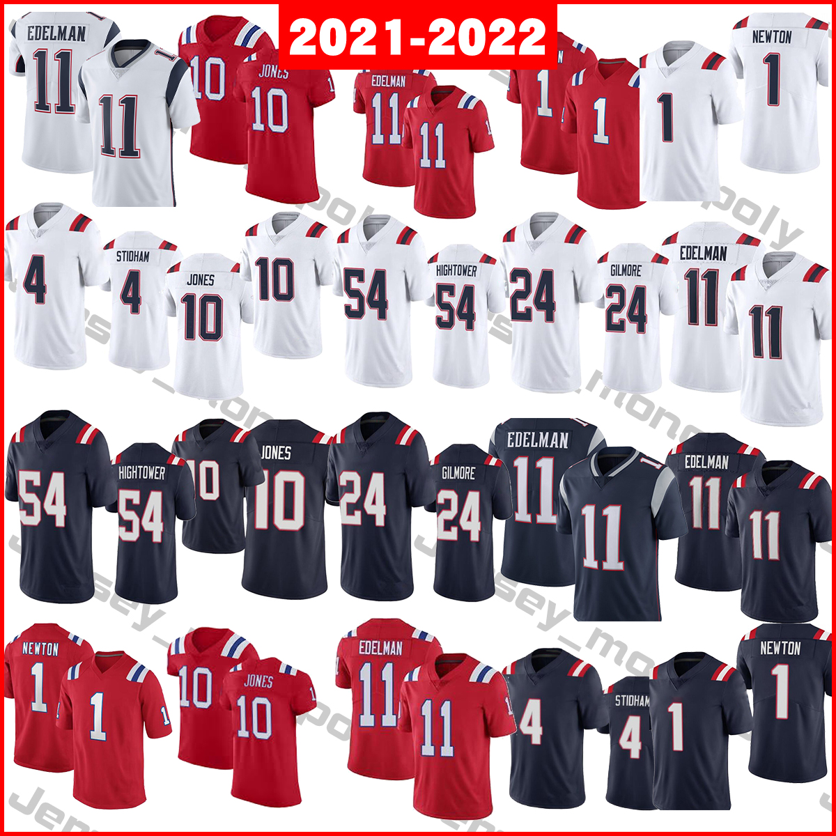 2021-2022 Football Jerseys 1 Cam Newton 4 Jarrett Stidham 10 mac jones 11 Julian Edelman 24 Stephon Gilmore 54 Dont'a Hightower, As
2021-2022 Football Jerseys 1 Cam Newton 4 Jarrett Stidham 10 mac jones 11 Julian Edelman 24 Stephon Gilmore 54 Dont'a Hightower, As