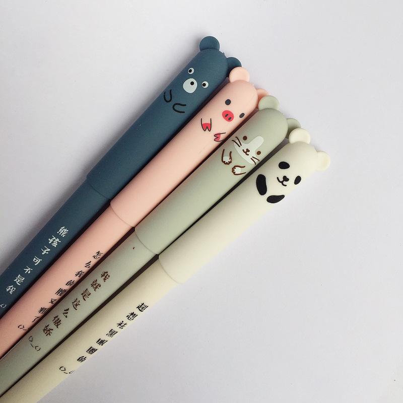 4pcs/Set Cute Pig Panda Mouse Erasable Gel Pen 0.35mm Blue Black Ink School Office Supplies Student Kawaii Stationery Gifts Pens
4pcs/Set Cute Pig Panda Mouse Erasable Gel Pen 0.35mm Blue Black Ink School Office Supplies Student Kawaii Stationery Gifts Pens