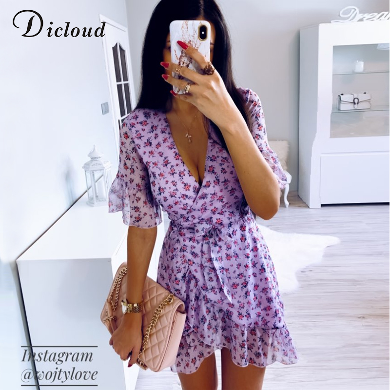 2021dicloud women lilac floral wrap dress summer elegant flare sleeve boho print mini sundress v neck ladies clothes 2021, Black;gray
2021dicloud women lilac floral wrap dress summer elegant flare sleeve boho print mini sundress v neck ladies clothes 2021, Black;gray