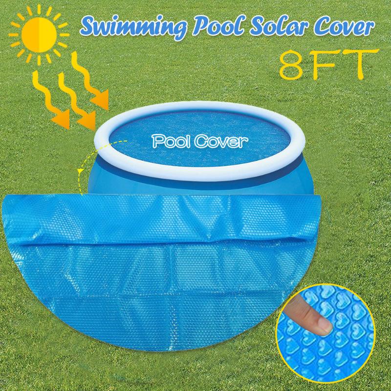 Pool & Accessories 8ft Round Cover Protector Foot Above Ground Blue Protection Swimming 240x240cm Big Size Outdoor