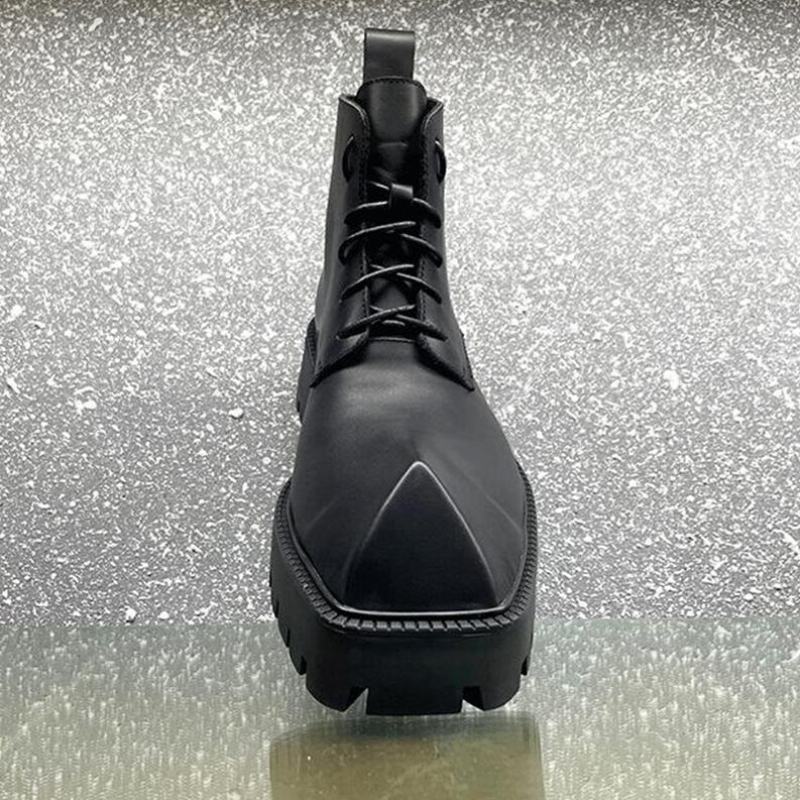 New Rhino Horn Men Boots Increase 5cm Fashion Mens Martin Boot Leather British Lace-up Men's Casual Workwear Short Booties, Black
New Rhino Horn Men Boots Increase 5cm Fashion Mens Martin Boot Leather British Lace-up Men's Casual Workwear Short Booties, Black