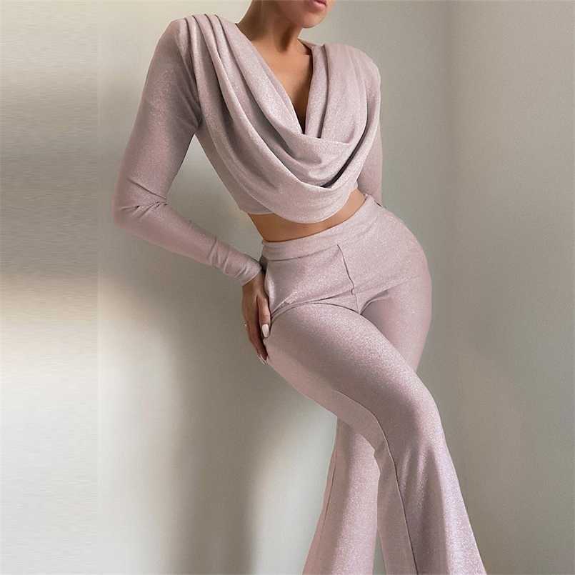 Glitter Draping Long Sleeve Top and Pants Two Piece Set Arrival Pink 2 PIece Set Women Autumn Sexy Club Party Outfits 211109, Gray
Glitter Draping Long Sleeve Top and Pants Two Piece Set Arrival Pink 2 PIece Set Women Autumn Sexy Club Party Outfits 211109, Gray