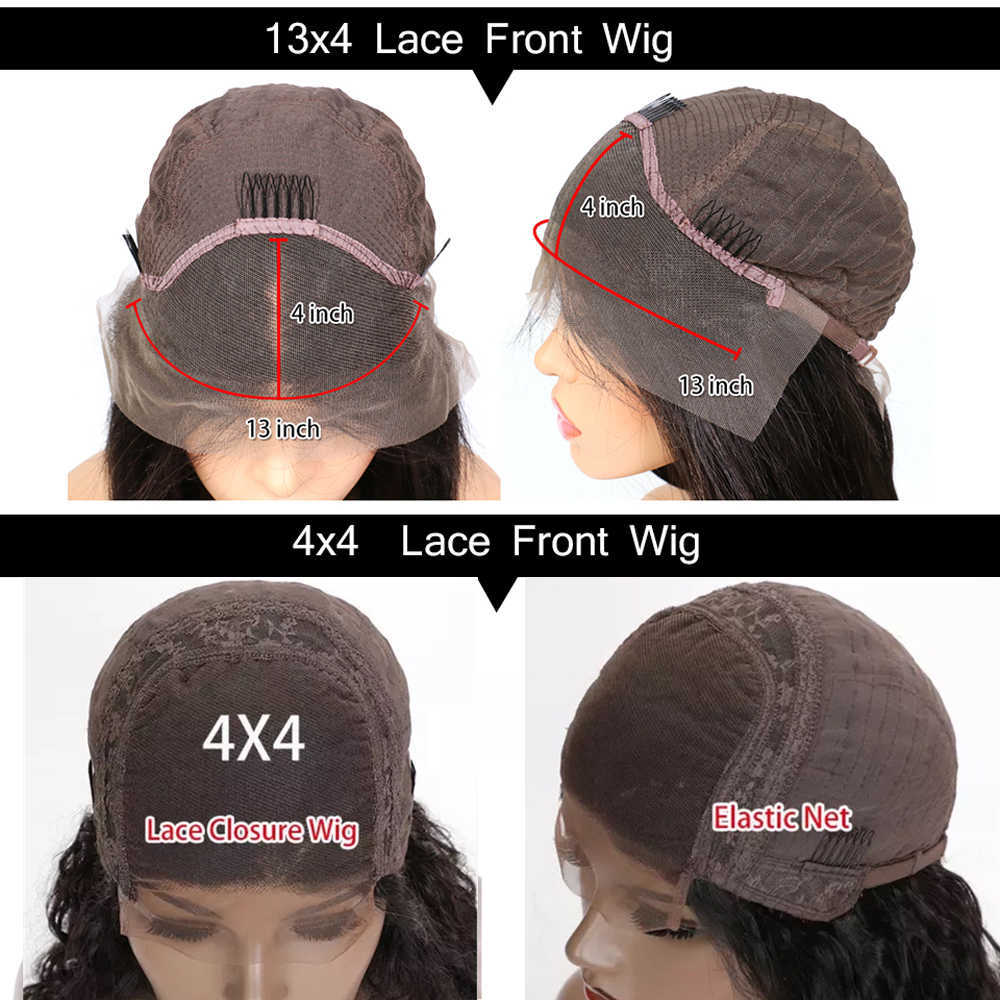 4T613 Honey Blonde Ombre 613 Color Lace Closure Wig Short Pixie Bob Cut Straight 13X4 Lace Front Human Hair Wigs For Women Remy S0826