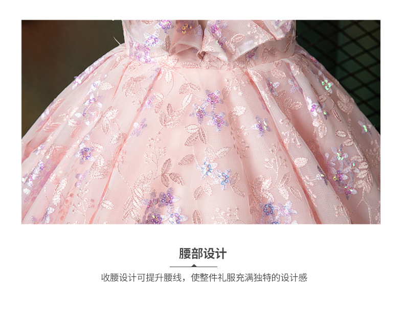 Custom Made Beautiful Pink Flower Dresses for Weddings 2021 Pretty Formal Girls Long Lace Gowns Cute Satin Puffy Tulle Pageant Dress