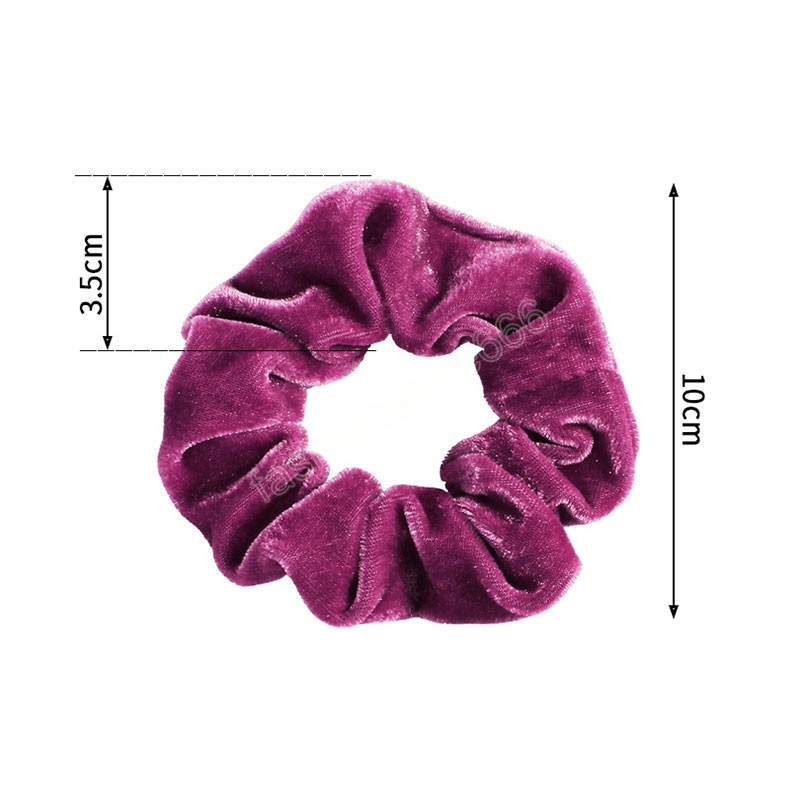 40Colors Velvet Hair Scrunchie Candy Color Elastic Hair Bands Winter Autumn Korea Women Girls Ponytail Holder Hair Accessorie