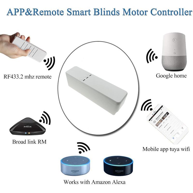 Smart Home Control WIFI Tuya Chain Curtain Motor AlexaGoogle Roller Blinds By MOBILEREMOTE Builti In Battery6065714