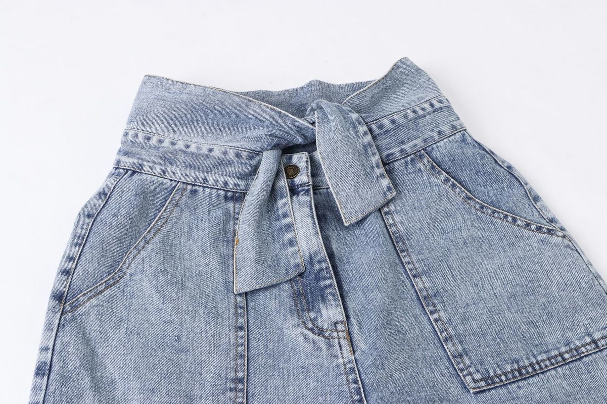 High Waist Jeans Woman Casual Women Autumn Straight Denim Trousers Blue Vintage Loose Office Lady Clothes 10520 210510