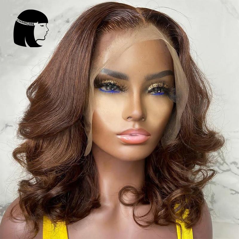 Lace Wigs Chang Jin Wave 13X6X1 Front Human Hair With Baby #30 Brown Remy 4*4 Closure Wig For Women, Black;brown 
Lace Wigs Chang Jin Wave 13X6X1 Front Human Hair With Baby #30 Brown Remy 4*4 Closure Wig For Women, Black;brown