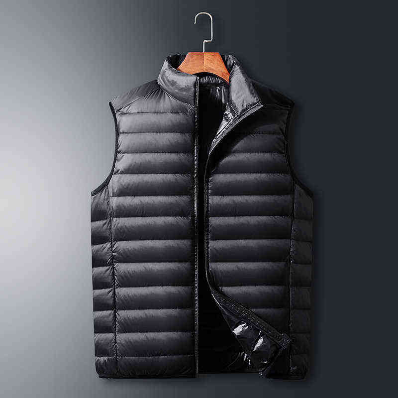 Men Down Vest without sleeves Winter Mens Sleeveless Jacket Coats Fashion Male Padded Vests Men Thicken Waistcoats 211111