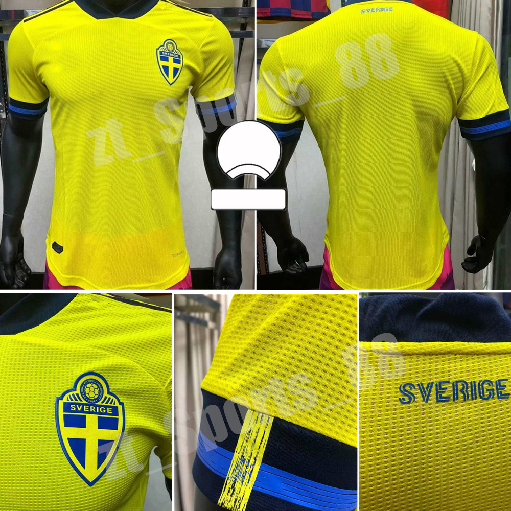 2021 Sweden National Team IBRAHIMOVIC FORSBERG Soccer Jerseys LARSSON EKDAL ISAK Home Away Men Player version Football Shirts, Home+patch
2021 Sweden National Team IBRAHIMOVIC FORSBERG Soccer Jerseys LARSSON EKDAL ISAK Home Away Men Player version Football Shirts, Home+patch