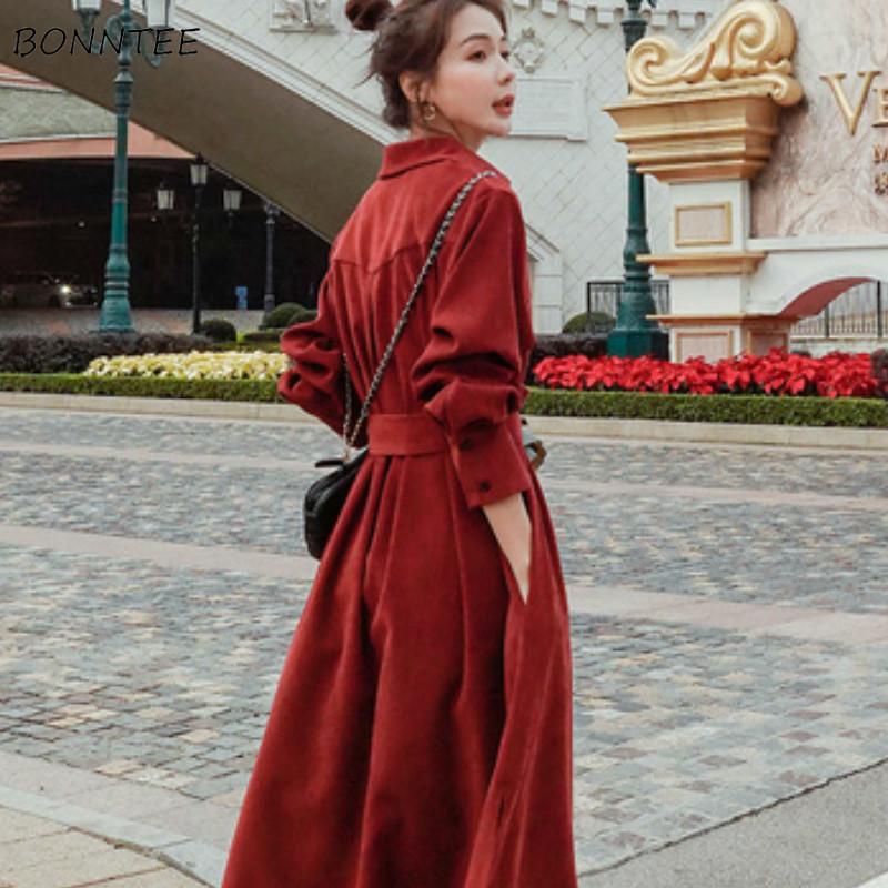 Dresses Women Long Sleeve Empire Vestidos Turn-down Collar Fashion Elegant Drawstring French Autumn Abdomen Corduroy Ladies Casual, Black;gray
Dresses Women Long Sleeve Empire Vestidos Turn-down Collar Fashion Elegant Drawstring French Autumn Abdomen Corduroy Ladies Casual, Black;gray