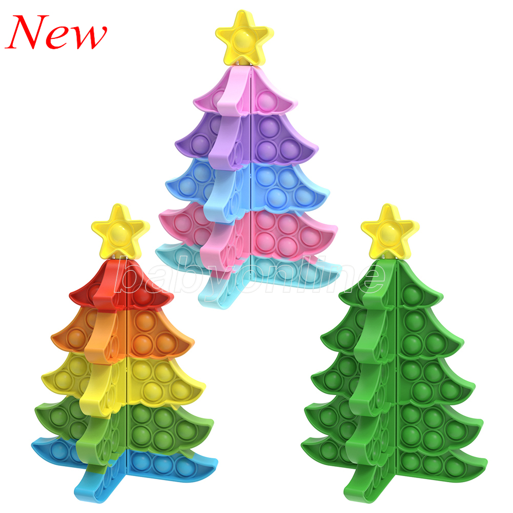 Christmas Tree Party Favor Push Bubble Fidget Sensory Toy Antistress Soft Silicone Xmas Decorations Kids Adults Stress Relief for Autism Squeeze Toys
Christmas Tree Party Favor Push Bubble Fidget Sensory Toy Antistress Soft Silicone Xmas Decorations Kids Adults Stress Relief for Autism Squeeze Toys