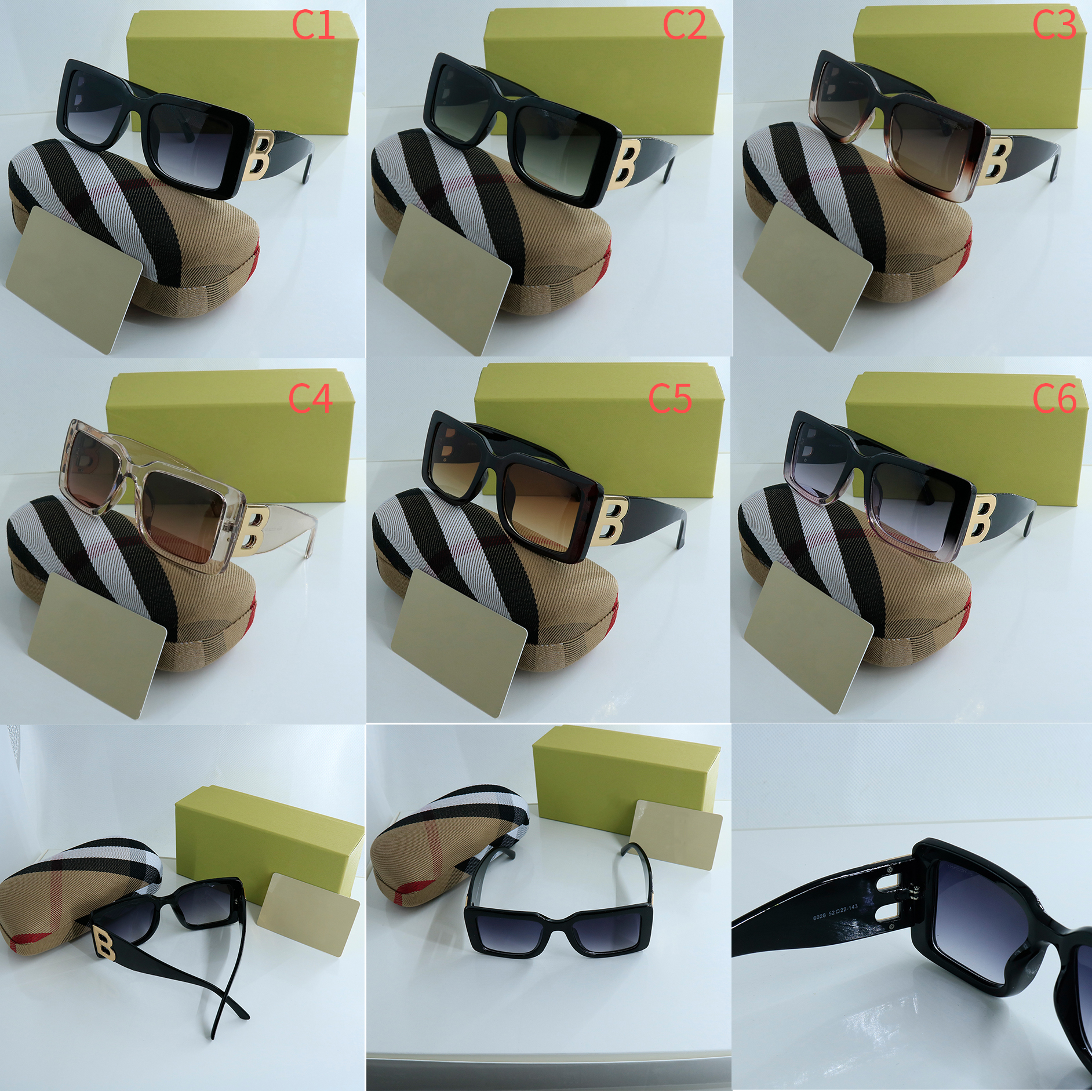 Men designer sunglasses mens sunglass for women eyeglass Big B luxury eyeglasses anti UV high quality Fashion style 6028 model Square glasse, White;black
Men designer sunglasses mens sunglass for women eyeglass Big B luxury eyeglasses anti UV high quality Fashion style 6028 model Square glasse, White;black