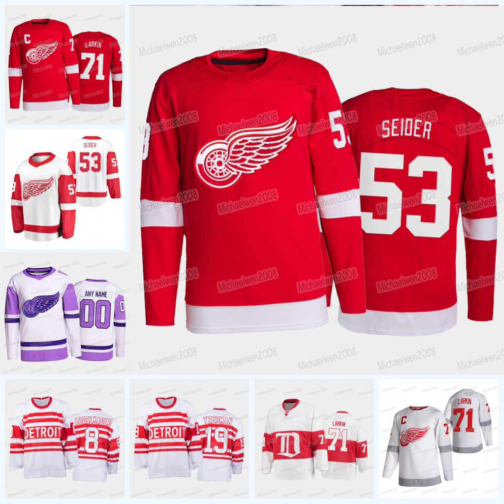 Moritz Seider Detroit Red Wings Jersey Lucas Raymond Tyler Bertuzzi Dylan Larkin Filip Hronek Vladislav Namestnikov Danny DeKeyser Robby Fabbri Staal Zadina, Youth
Moritz Seider Detroit Red Wings Jersey Lucas Raymond Tyler Bertuzzi Dylan Larkin Filip Hronek Vladislav Namestnikov Danny DeKeyser Robby Fabbri Staal Zadina, Youth