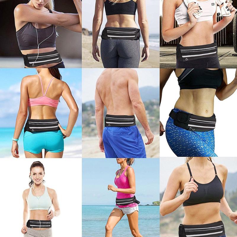 Outdoor Bags Trail Running Waist Belt Dual Pocket Bag Men Women Fitness With Water Bottle Waterproof Phone Sport