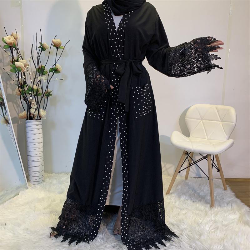 Ethnic Clothing 2021 Nida High Quality Pretty Lace Abaya Luxury White Pearls Diamond Open Dubai UAE Modest Black Abayas With Pockets
Ethnic Clothing 2021 Nida High Quality Pretty Lace Abaya Luxury White Pearls Diamond Open Dubai UAE Modest Black Abayas With Pockets