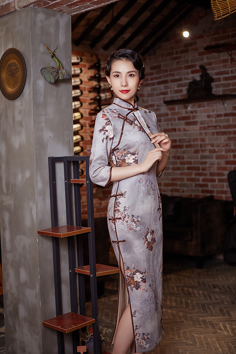 Ethnic Clothing Size Plus Qipao Slim Party Dresses Vestido Women's Oriental Style Chinese Style