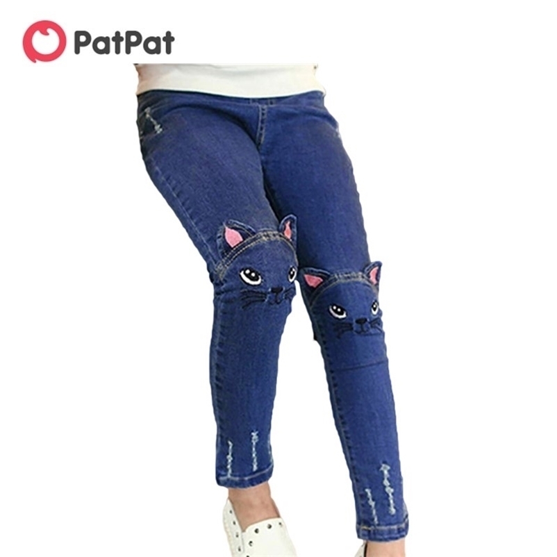 PatPat Sale Spring and Autumn Casual Kids Cute Cat Design Jeans Trousers For Girls Pants Children's Clothing 210729, Blue
PatPat Sale Spring and Autumn Casual Kids Cute Cat Design Jeans Trousers For Girls Pants Children's Clothing 210729, Blue