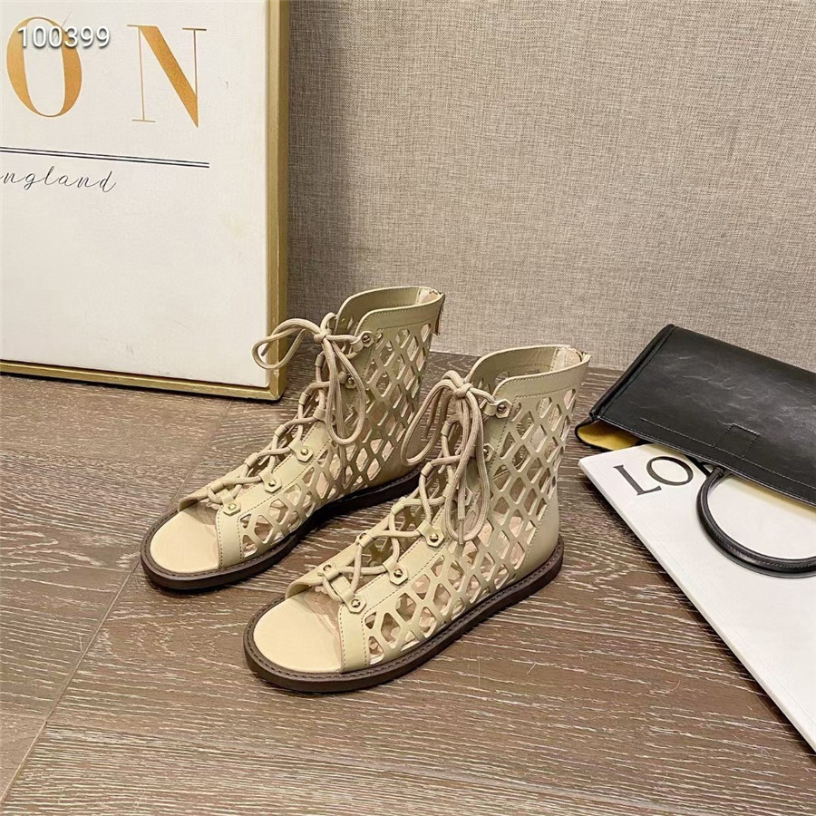 Genuine leather hollow design women's sandals handsome long tube show thin cool boots short dual-purpose slippers sole engraved printin, Black
Genuine leather hollow design women's sandals handsome long tube show thin cool boots short dual-purpose slippers sole engraved printin, Black