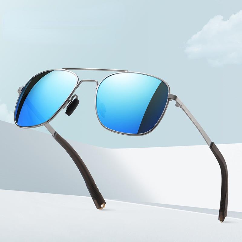 Sunglasses Arrival Metal Men Square Frame Polarized Fashion UV Protection Sun Glasses For Male