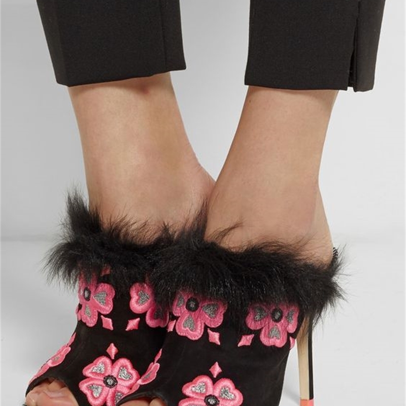 sandals spring embroidery flowers peep toe patchwork skin women slingback shoes leap eag4, Black
sandals spring embroidery flowers peep toe patchwork skin women slingback shoes leap eag4, Black