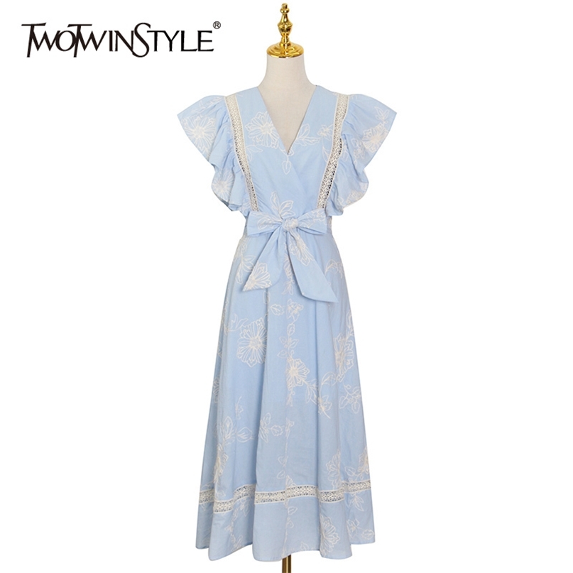Patchwork Bowknot Elegant Dress Female V Neck Sleeveless High Waist Embroidery Dresses For Women Fashion 210520, Pink
Patchwork Bowknot Elegant Dress Female V Neck Sleeveless High Waist Embroidery Dresses For Women Fashion 210520, Pink