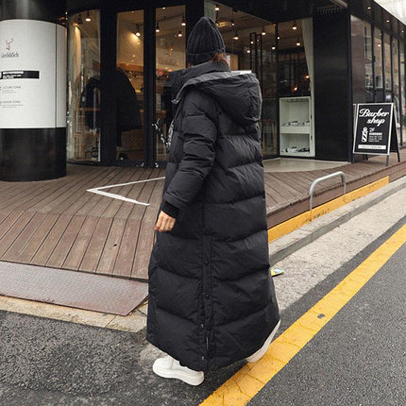 Women's Down & Parkas Parka Coat Extra Maxi Long Winter Jacket Women Hooded Big Plus Size Female Lady Windbreaker Overcoat Outwear Clothing