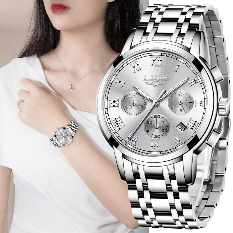 LIGE 2021 New Fashion Women Watches Ladies Top Brand Luxury Creative Steel Women Bracelet Watches Female Quartz Waterproof Watchg, L gold black
LIGE 2021 New Fashion Women Watches Ladies Top Brand Luxury Creative Steel Women Bracelet Watches Female Quartz Waterproof Watchg, L gold black