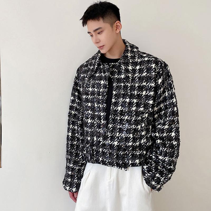 Men's Jackets SYUHGFA Clothing 2021 Winter High Quality Short Style Plaid Sequins Thicken Loose Coat For Male Jacket With Pocket, Black;brown
Men's Jackets SYUHGFA Clothing 2021 Winter High Quality Short Style Plaid Sequins Thicken Loose Coat For Male Jacket With Pocket, Black;brown