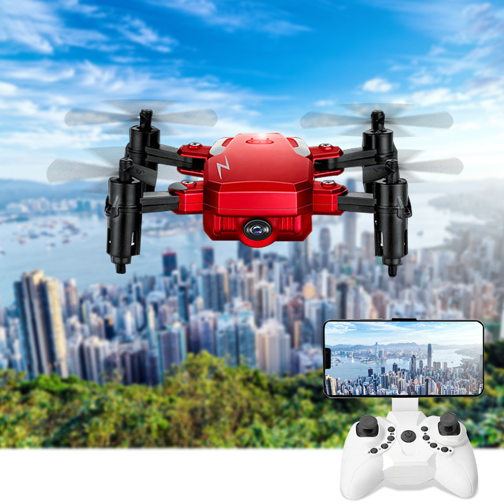 Mini Foldable WiFi FPV RC Drone TXD-G1 One key takeoff 360-degree rolling Real-time transmission Safe flight mode RC Helicopter, Black no camera
Mini Foldable WiFi FPV RC Drone TXD-G1 One key takeoff 360-degree rolling Real-time transmission Safe flight mode RC Helicopter, Black no camera