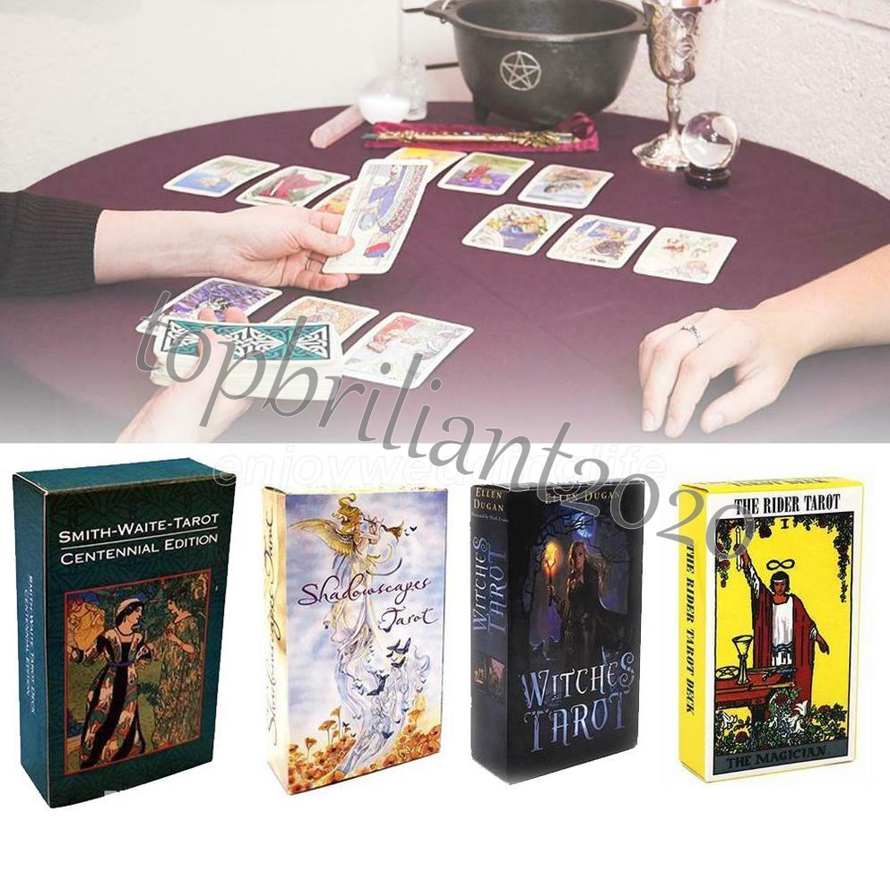 Big Sale! 15 Styles Tarots Witch Rider Smith Waite Shadowscapes Wild Tarot Deck Board Game Cards with Colorful Box English Version
Big Sale! 15 Styles Tarots Witch Rider Smith Waite Shadowscapes Wild Tarot Deck Board Game Cards with Colorful Box English Version