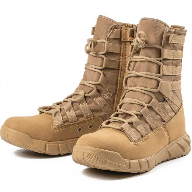 Military Tactical Combat Boots Men Outdoor Hiking Desert Army Boots Lightweight Breathable Male Ankle Boots Jungle Shoes 211023