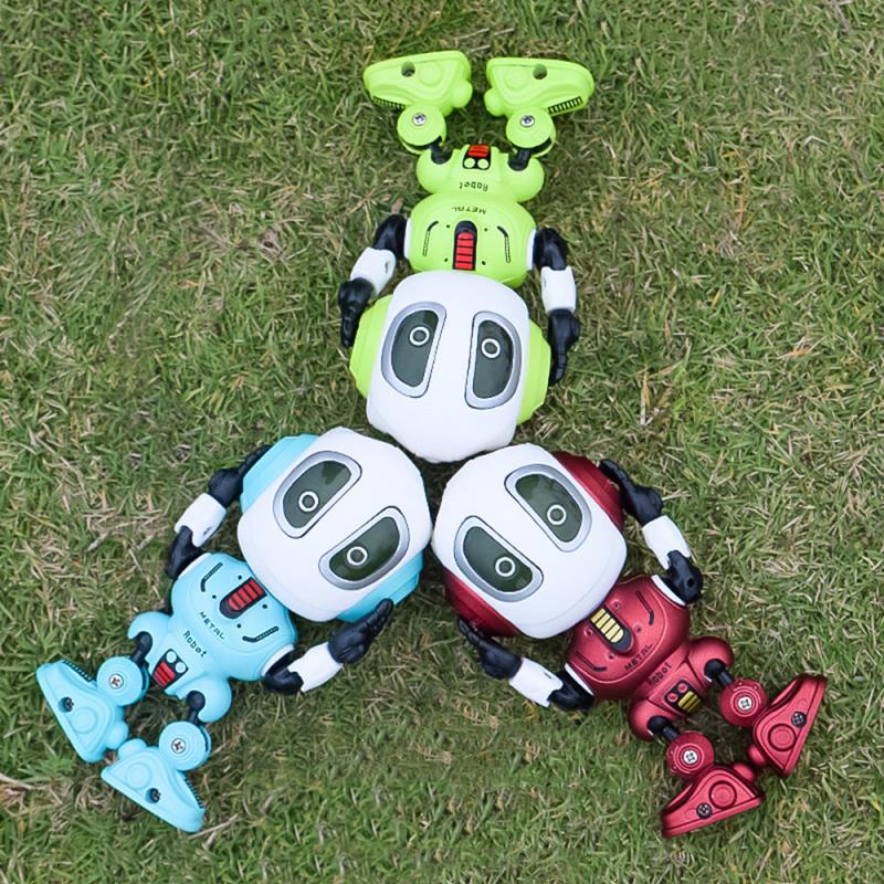 Electronics RobotsSmart Alloy Robot Talking Sensor Robot Electronic Toy Kid Xmas Gift DIY Gesture Touch Sensor LED Electronic Re