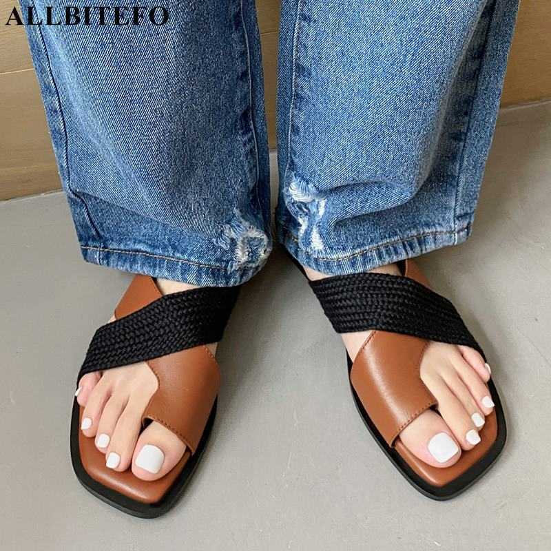 ALLBITEFO Soft Genuine Leather Women Sandals Shoes Heels Summer Fashion Comfortable Beach Shoes Slippers Outdoor Flip Flops 210611, As picture
ALLBITEFO Soft Genuine Leather Women Sandals Shoes Heels Summer Fashion Comfortable Beach Shoes Slippers Outdoor Flip Flops 210611, As picture