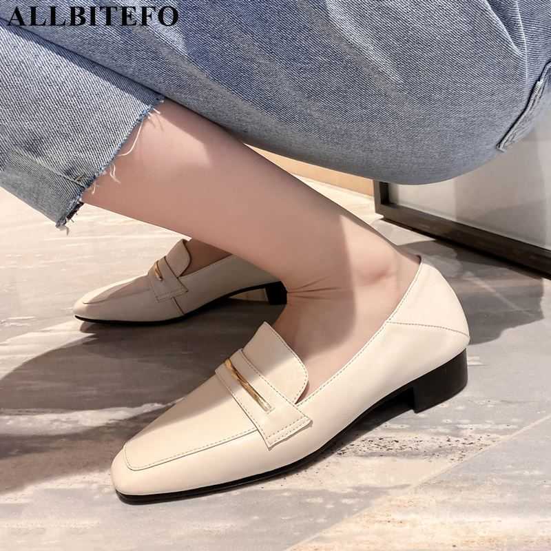 ALLBITEFO square toe soft natural genuine leather women heels shoes thick heel fashion casual women low heel shoes kitten heels 210611, As picture
ALLBITEFO square toe soft natural genuine leather women heels shoes thick heel fashion casual women low heel shoes kitten heels 210611, As picture