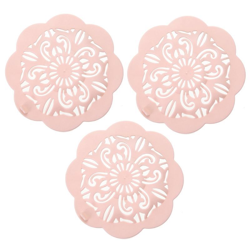 3x Hair Catcher Bath Removal Shower Soap Sink Cover Val Bassin Stopper Filter 40JA