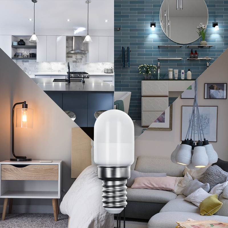 10PCS uper Bright Energy Saving Cold White Bulbs Mini 1.5w E14 Led 220v Smd Light Bulb Refrigerator Lamp For Fridge