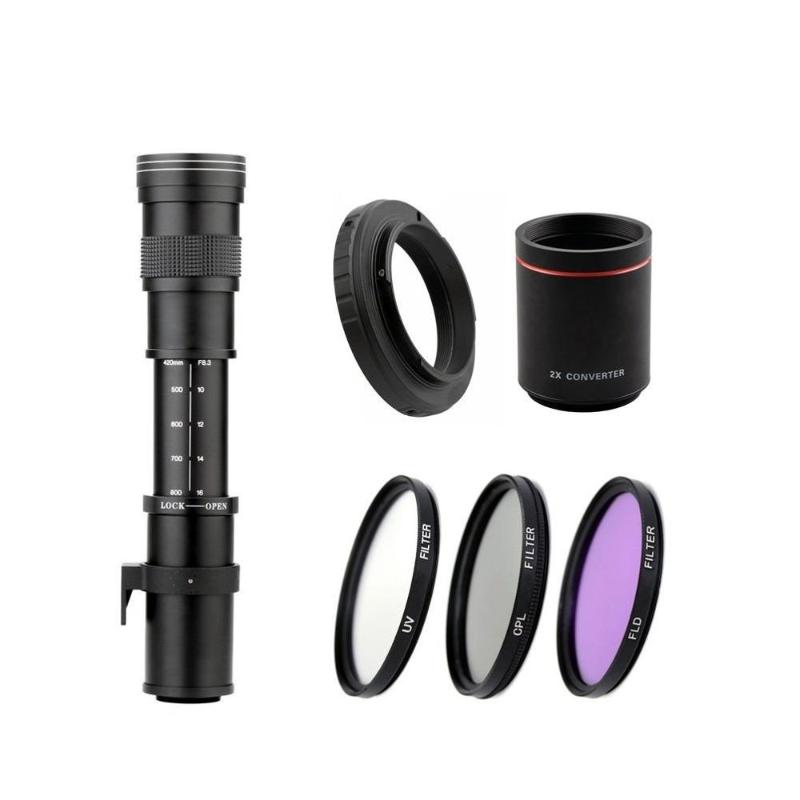Other CCTV Cameras 420-800mm F8.3-16 Telepo Manual Zoom Lens+T2 Adapter Ring+3 In 1 Filter+2X Teleconverter For Canon Nikon Sony Pentax
Other CCTV Cameras 420-800mm F8.3-16 Telepo Manual Zoom Lens+T2 Adapter Ring+3 In 1 Filter+2X Teleconverter For Canon Nikon Sony Pentax
