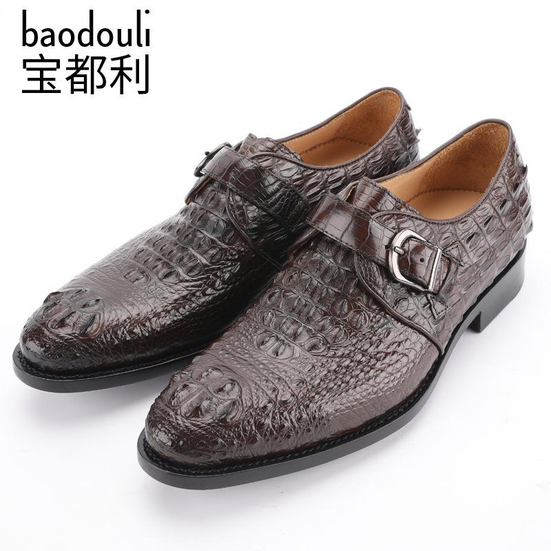 Thailand Siam Alligator Shoes Men's Young And Middle-aged Male A Undertakes Business Suit Leather Dress, Black
Thailand Siam Alligator Shoes Men's Young And Middle-aged Male A Undertakes Business Suit Leather Dress, Black