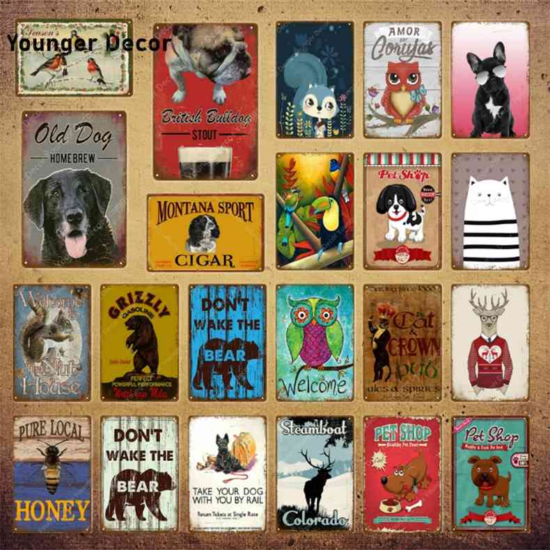 Pet Shop Nut House Art Print Animals Poster Dog Metal Signs Wall Sticker Nordic Plaque Bar Pub Kids Room Home Decor YI-149
Pet Shop Nut House Art Print Animals Poster Dog Metal Signs Wall Sticker Nordic Plaque Bar Pub Kids Room Home Decor YI-149