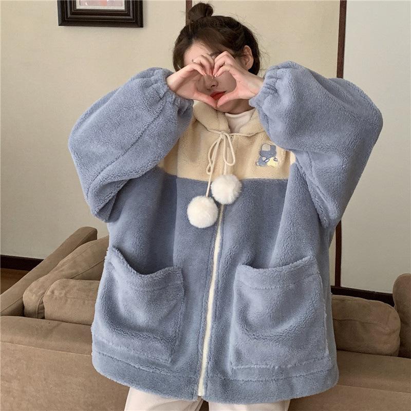 Women's Hoodies & Sweatshirts 2021 Embroidery Lamb Wool Hooded Women Zipper Kawaii Autumn Winter Patchwork Plus Velvet Fleece Thick Coats, Black
Women's Hoodies & Sweatshirts 2021 Embroidery Lamb Wool Hooded Women Zipper Kawaii Autumn Winter Patchwork Plus Velvet Fleece Thick Coats, Black
