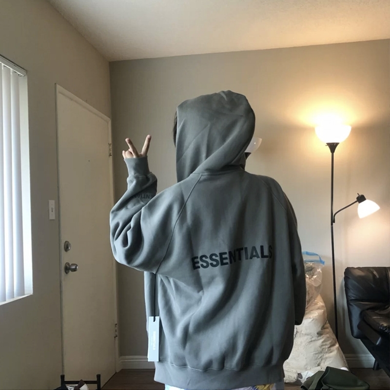 Feel of God fog new double thread essentials back 3D printing hooded zipper sweater cardigan, Blue light black
Feel of God fog new double thread essentials back 3D printing hooded zipper sweater cardigan, Blue light black