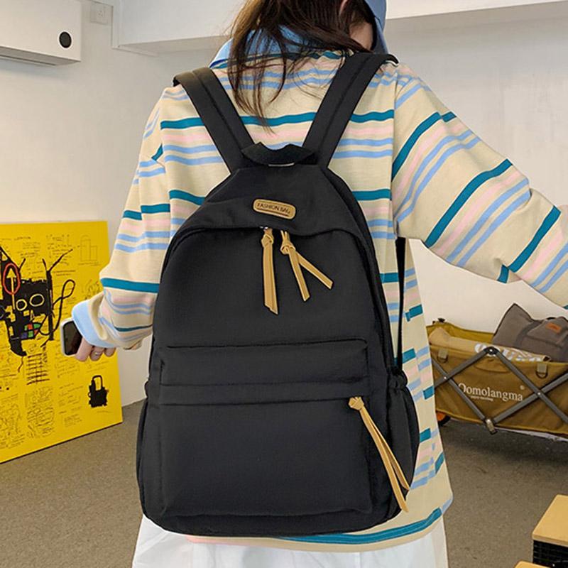 Backpack SEETIC 2021 Solid Color Women Waterproof Nylon Fashion Laptop Bag Female Student Travel, White backpack
Backpack SEETIC 2021 Solid Color Women Waterproof Nylon Fashion Laptop Bag Female Student Travel, White backpack