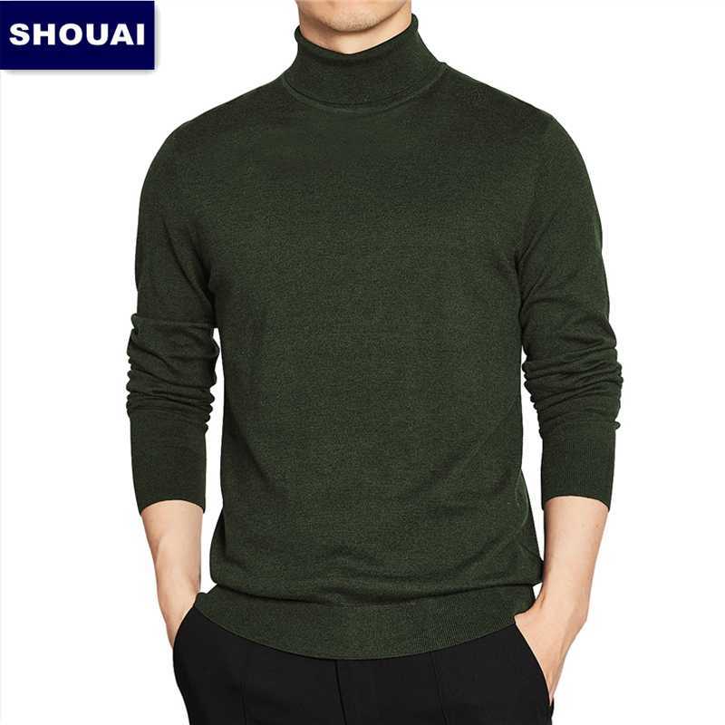 autumn/winter men's turtleneck sweater high quality fashion leisure comfort super soft feel pullovers thick sweater men's br 210818