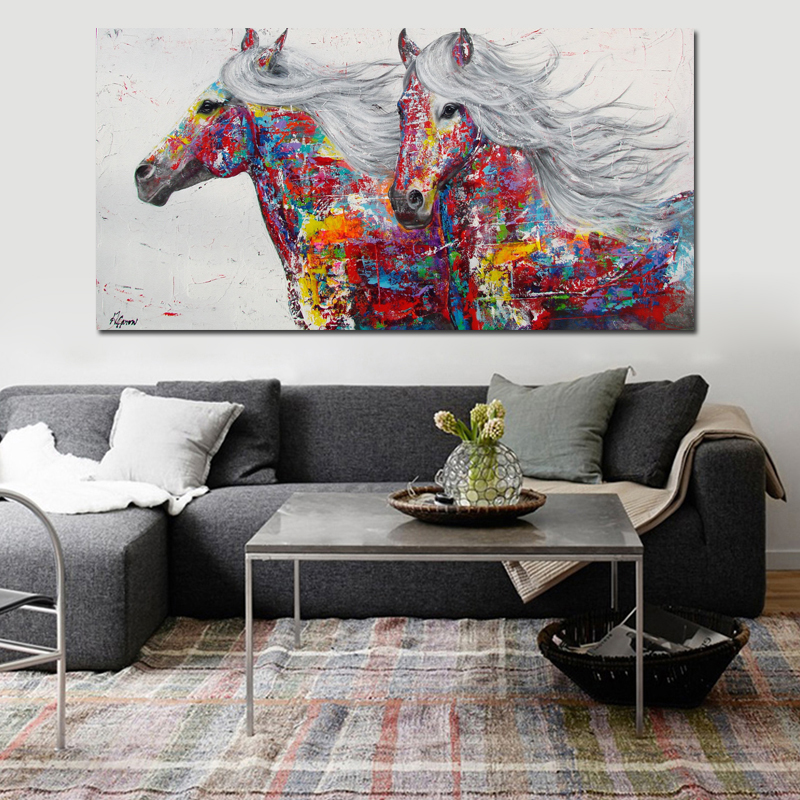 Graffiti Art Canvas Painting Posters and Print Elephant Animal Quadro Modern Wall Pictures For Living Room Unframed