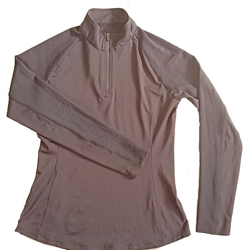 Womens Hoodie spring and autumn thin loose collar western style semi zipper long sleeve T-shirt Sports