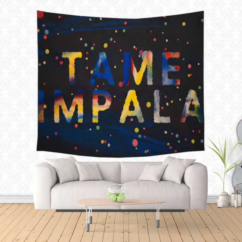 Tame Impala Pattern Tapestry Decorative Wall Hanging Carpet Bedding Outlet Door Curtain Textiles 210609
