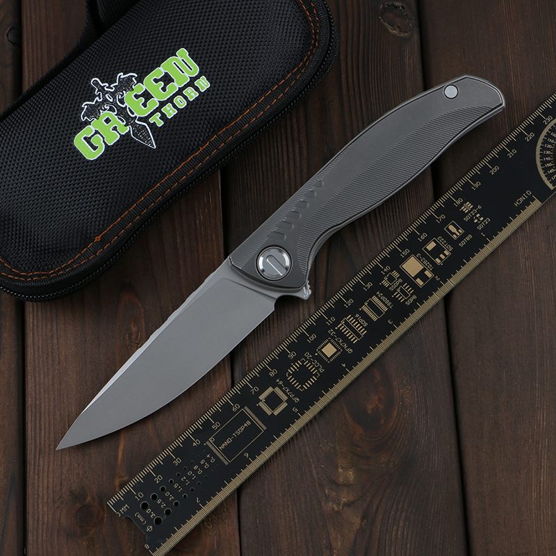 Green thorn CD F3 ns D2(K110) blade titanium handle outdoor camping hunting practical folding knife EDC tool
Green thorn CD F3 ns D2(K110) blade titanium handle outdoor camping hunting practical folding knife EDC tool