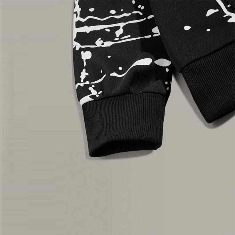 Men's Hoodies & Sweatshirts Men Two Tone Letter Graphic Hoodie