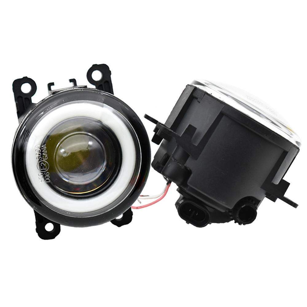 2x Car LED Bulb Front Fog Light Angel Eye DRL Daytime Running 12V For Mitsubishi Triton ML MN 2006-2015